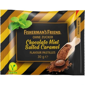 Fisherman's Friend Chocolate Mint Salted Caramel Ohne Zucker 30 gr