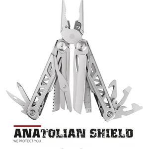 Anatolian Shield Doğada Hayatta Kalma Paslanmaz Çelik 16 Fonksiyonlu Katlanır Pense Seti