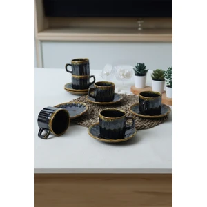 Shizen Siyah Sirius Çay Takımı 12 Parça 6 Kişilik Q29