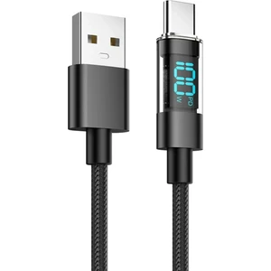 Dijital Ekranlı Hızlı Şarj Kablosu USB Type-C 100W Apple iPhone Lightning Hızlı Şarj Kablosu 27W