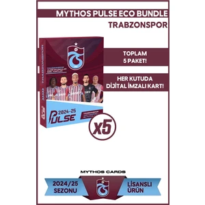 Mythos Cards Eco Bundle - Trabzonspor - Pulse Futbolcu Kartları 2024/25 - 5 Paket