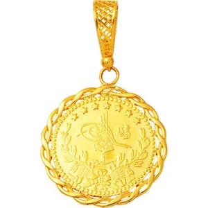 Yarım Reşatlı 22 Ayar Altın Kolye Ucu