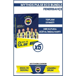 Mythos Cards Eco Bundle - Fenerbahçe - Pulse Futbolcu Kartları 2024/25 -5  Paket