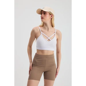 3002 Arka Çapraz Detay Büstiyer Beyaz