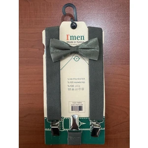 Meriç Bebe Ayarlanabilir 1-9 Yaş Çocuk Pantolon Askısı ve Papyon Takımı