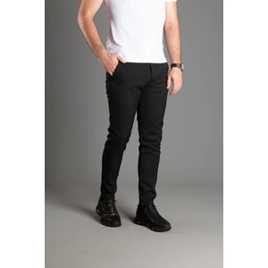 Zeki Özer Erkek Siyah Keten Pantolon