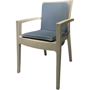 Derya Ticaret Sandalye Minderi Sırt Dayamalı 4 Adet