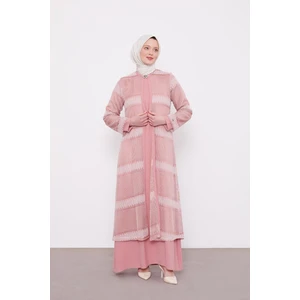 Lêvi D'or Koyu Pudra Dantel Elbiseli Ferace