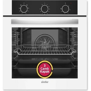 8221 Beyaz Cam Ankastre Fırın