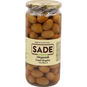 Sade Organik Yeşil Zeytin 300 gr