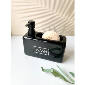 Seramik Sünger Hazneli Sıvı Sabunluk - Sünger