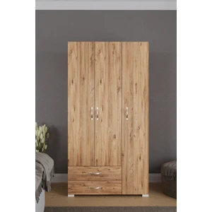 Mavera 3  Kapaklı 2 Çekmeceli Gardrop, Atlantik Çam, 90 cm
