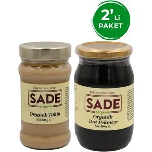 Sade Organik Tahin + Dut Pekmezi Paketi