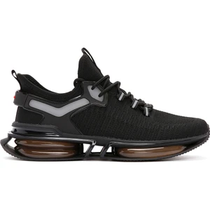 Zero Erkek Siyah Bağcıklı Kalın Tabanlı Kumaş Sneaker 25sfd69116f