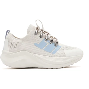 Zero Kadın Gri Kalın Tabanlı Bağcıklı Kumaş Sneaker 25SFD43166F