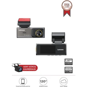 S7/1970 Siyah Wifi Araç Içi 1.97 Inç Ön ve Arka Araç Kamerası