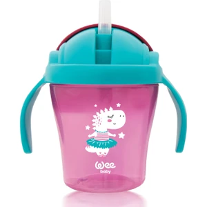 Wee Baby Pipetli Bardak 200 ml - PEMBE