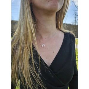 G&A Jewels 14K Altın 0.01CT Pırlantalı Fil Kolye