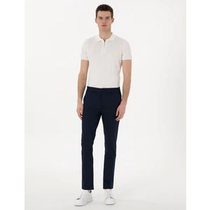 Pierre Cardin Erkek Lacivert Slim Fit Beli Lastikli Kanvas Pantolon 50301759-VR033