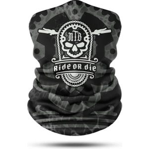 Ride Or Die Kuru Kafa Desenli Dikişsiz Dijital Baskı Baf Buff Bandana Boyunluk
