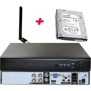 4 Kanal Wi-Fi ve 320 GB Hdd'li 5 Mp H265+ 1080P Hibrit Araç, Insan ve Yüz Tanımalı Xmeye Kayıt Cihazı_bs 104XMEYE