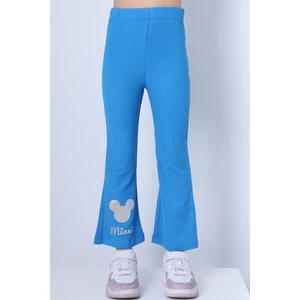 Kız Çocuk Tayt Ispanyol Paça Karakter Nakışlı F15