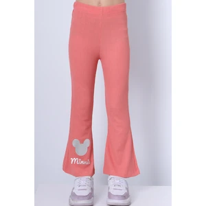 Kız Çocuk Tayt Ispanyol Paça Karakter Nakışlı F15