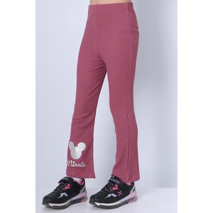 Kız Çocuk Tayt Ispanyol Paça Karakter Nakışlı F15