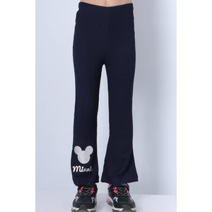 Kız Çocuk Tayt Ispanyol Paça Karakter Nakışlı F15