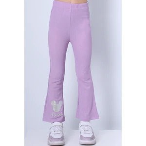 Kız Çocuk Tayt Ispanyol Paça Karakter Nakışlı F15