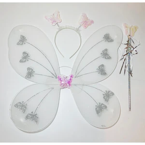 Kelebek Kanadı Seti Taç ve Asa 3'lü Takım Doğum Günü - Parti