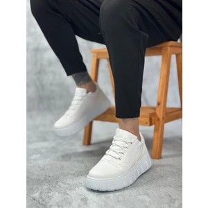 Boa Ba0666 Boa Beyaz Yüksek Taban Erkek Günlük Ayakkabı