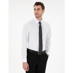 Pierre Cardin Erkek Beyaz Slim Fit Uzun Kollu Basic Gömlek 50307297-VR013