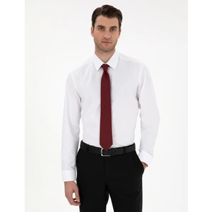Pierre Cardin Erkek Beyaz Regular Fit Uzun Kollu Basic Gömlek 50307198-VR013