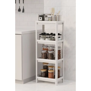 4 Katlı Mutfak Rafı & Banyo Raf Ünitesi, Beyaz