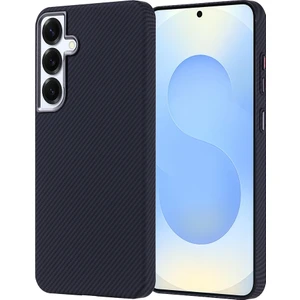 Samsung Galaxy S25 Plus Kılıf Kablosuz Şarj Özellikli Karbon Fiber Görünümlü Nekst Kapak