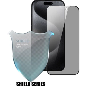 (Shıeld Hayalet) iPhone 15 Pro Max Uyumlu Hayalet 6d Tam Kaplayan Temperli Cam Ekran Koruyucu