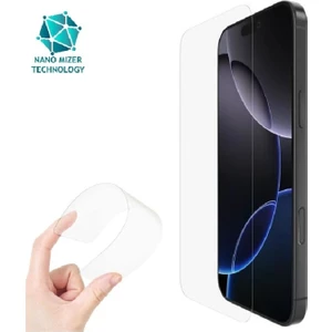 (Esnek Nano Cam) iPhone 16 Pro Max Uyumlu Ultra Ince Darbe Korumalı Esnek Nano Mizer Ekran Koruyucu