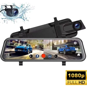 CC-63 Araç İçi Dikiz Aynası Kamerası – 128GB, 10” Tam Ekran Full HD, Park Modu, Geri Görüş Kamerası Türkçe