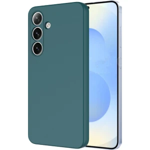 Caseworld Samsung Galaxy S25 Plus Kapak Içi Kadife Kamera Korumalı Lansman Silikon Kılıf - Yeşil