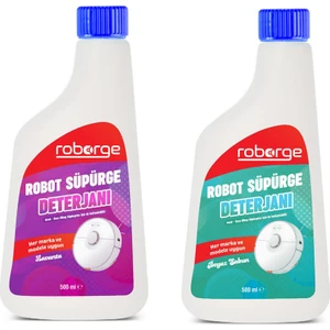 Robot Süpürge Deterjanı 500 ml x2 - Lavanta - Beyaz Sabun