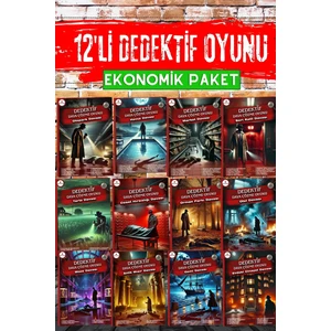 12'Li Paket Cinayet Çözme - Ekonomik Paket Dedektif Oyunu - Çözülmeyen Davalar - Katil Kim Oyunu