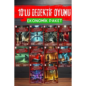 10'lu Paket Cinayet Çözme - Ekonomik Paket Dedektif Oyunu - Çözülmeyen Davalar - Katil Kim Oyunu