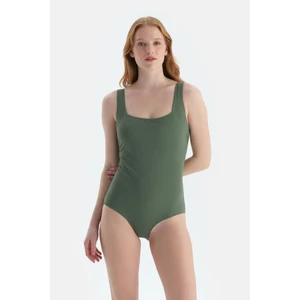 Yeşil Kare Yaka Mayo