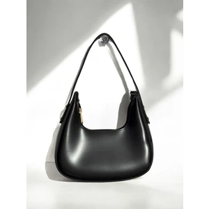 Siyah  Deri Baget Çanta