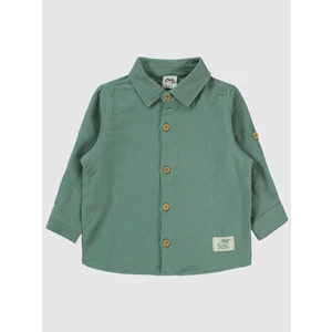 Civil Baby Erkek Bebek Gömlek 6-18 Ay Su Yeşili