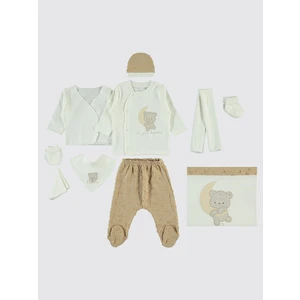Civil Baby Erkek Bebek 10'lu Zıbın Takımı 0-1 Ay Bej