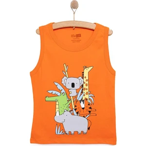 Hellobaby Basic Erkek Hayvan Baskılı Atlet Tshirt Erkek Bebek