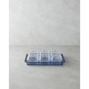 English Home Axel Akrilik 6 Bölmeli Kahvaltılık 25 x 35 cm Mavi