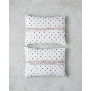 English Home Floral Lines Kolay Ütülenir 2'li Yastık Kılıfı 50 x 70  cm  Pembe